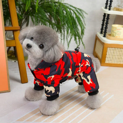 Waterproof Dog Coat Winter Warm Jacket for Small Dogs Reflective Cat Clothes Puppy Chihuahua Jumpsuit French Bulldog Pet Outfits