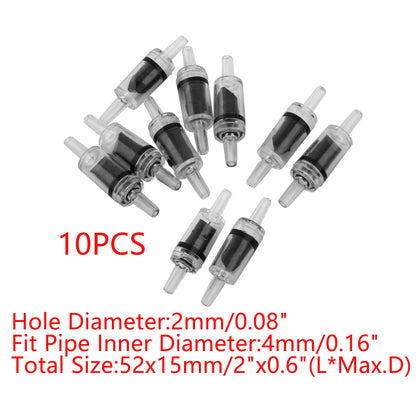 UXCELL Aquarium Air Pump Non-Return Check Valve CO2 Fish Tank One Way Oxygen Pump Hose Tracheal Check Valve Pipe Accessories