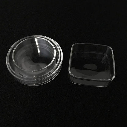 Transparent Aquarium Fish Tank Shrimp Food Feeding Circle Glass Feeder Floating Bottom Feeder Fish Shrimp Aquarium Accessories