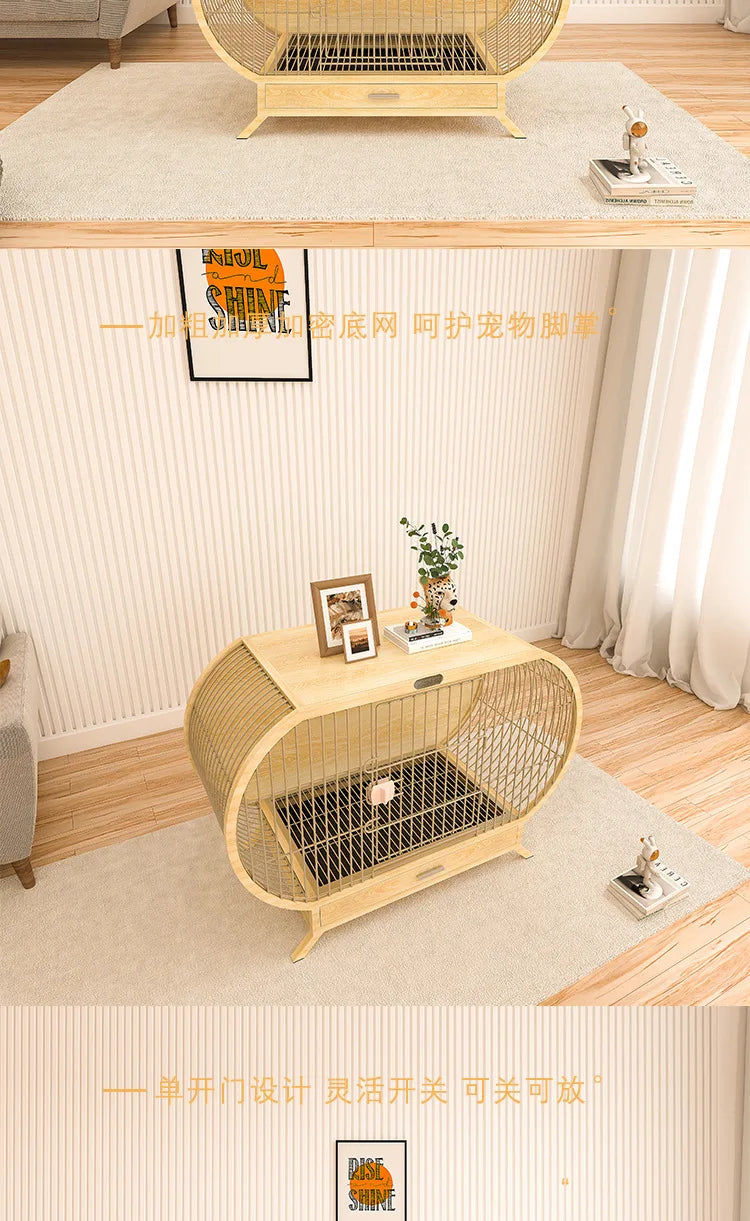 Popular luxury dog cage, small and medium-sized Shiba Inu Corgi creative modeling dog house dog cabinet, indoor kennel with toi