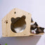 Cat Tree Cat Wall Mounted Climbing Wooden Shelves Posts Ladders with Hammock and Cat House Cat Bridge for Kittens Perch Sleeping