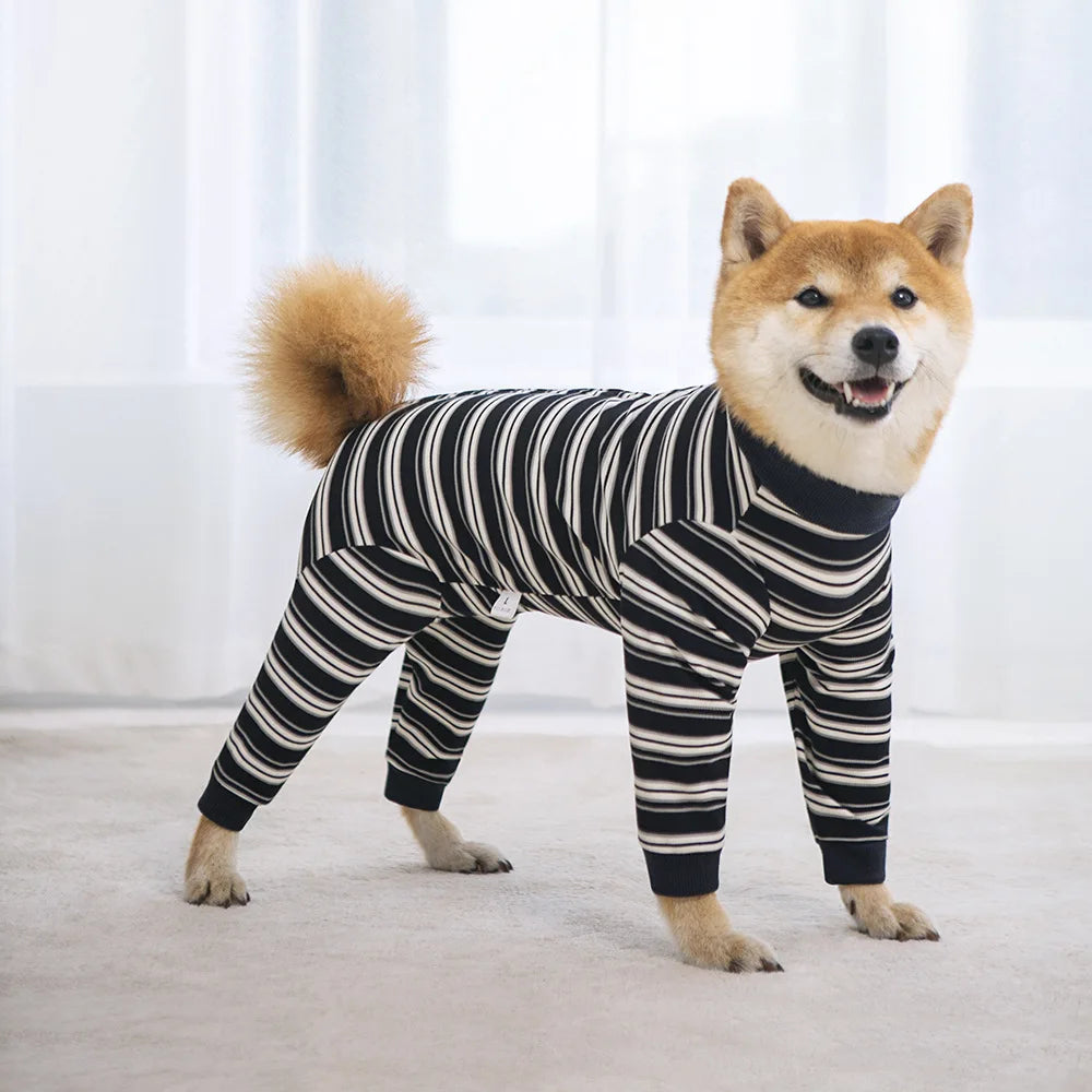 Full Cover Dog Jumpsuit Dog Recovery Suit After Surgery Anti Shedding Bodysuit Pet Claming Pajamas for Small Medium Large Dogs