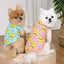 Summer Breathable Pet Dog Vest Shirts Cute Yellow Duck Pet Puppy Cat T-Shirt Tank Top Clothes Stretchy Vest for Chihuahua Dogs