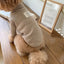 Coffee Strips Pet Dog Clothes for Chihuahua High Collar Autumn Warm Cat Sweatshirt Overalls Soft Velvet Cat Puppy Bottom T Shirt