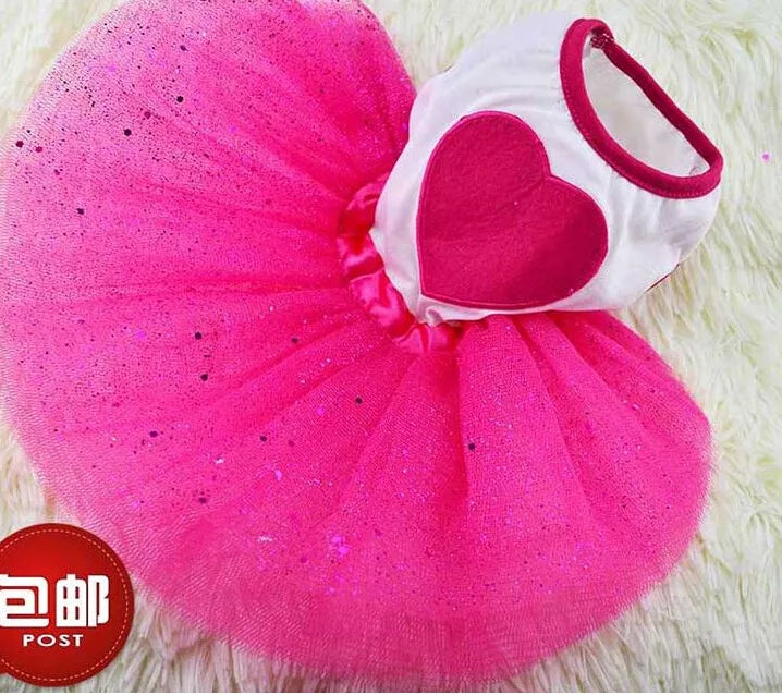 Dog Wedding Dress Cotton Lace Floral Dress For Small Dogs Chihuahua Summer Puppy Dress Pomeranian Princess Tutu Yorkshire Clothe