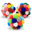 Cat Toys Cat Plush Ball Toy Pet Elastic Bell Ball Self Hi Ball Playing Cat Colorful  Woolen Ball Cat Toys Interactive Cat Toys
