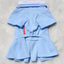 Cute Dog Polo Dresses for Small Dogs Girl, Puppy Skirt with Pleated Hem Sundress Costume Spring Summer Dog Clothes Pet Apparel