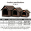 Kennel Winter Warm Waterproof Removable Washable Closed House Kennel Villa Small Dog Corgi Law 11 Pet Nest