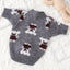 Luxury Cardigan Winter Warm Dog Clothes Dog Sweaters for Small Dogs Bear Print Puppy Coat Pet Sweatshirt Bichon Knitted Sweater