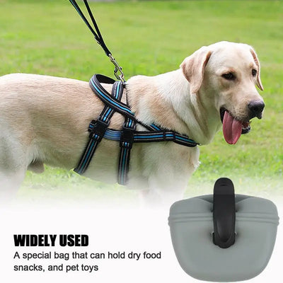 Silicone Treat Pouch For Dogs Portable Silicone Training Container Clip On For Dog Training Training Container Food Reward