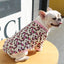 Pet Dog Clothes T-shirt Leopard Print Spring and Autumn Warm Big Dog Large Dog Two Feet Plus Down Golden Retriever Dog Clothes