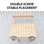 CAWAII KENNEL Pet Bird Swing Toy Wooden Parrot Perch Stand Playstand with Chewing Beads Cage Playground for Budgie Birds