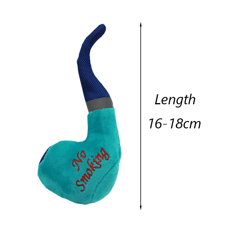 Plush Pipe Slippers Dog Chew Toy Squeaky Pet Toys for Small Dogs French Bulldog Yorkshire Puppy mascotas Supplies Cleaning Teeth