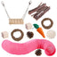 11Pcs Combination Hamsters Rabbit Toys Tunnel Set Toy Hamster Toys Set Pet Rabbit Guinea Pig Parrot Play Molar Wooden Supplies