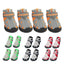 4PCS Dog Boots Dog Boots Paw Protector 5 Sizes Dog Boots With Rugged Rubber Sole Breathable Dog Boots Anti-slip For Summer