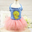 Dog Clothing Cat Clothing Pet Supplies Striped Suspender Mesh Skirt Dress Small and Medium-sized Dog Clothes for Pets