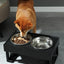 Dog Elevated Bowls Stand Adjustable Height Pet Slow Feeding Dish Bowl For Pet Dog Meal Mat Elevated Bowl Mat