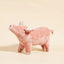 A cute pig design pet teeth grinding plush toy, bite resistant interactive dog toy supply