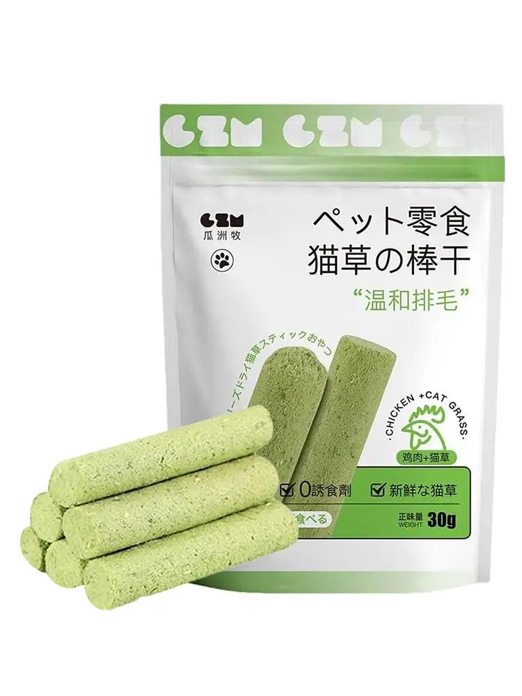 Cat Grass Stick Cat Grass Chewing Stick Natural Teeth Cleaner Removal Row Kitten Pet Snacks Teeth Caring for Kitten Mouth Health