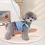 New Dog Harness and Leash Set for Small Dogs, Dark Wash Denim Puppy Dog Vest Harness Tassels Pet Jeans Butterfly Harness