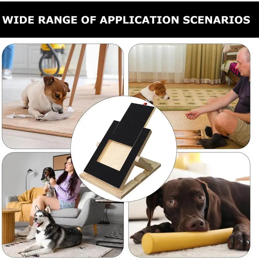 Dog Nail Scratch Board Non-Slip Adjustable Trimming Tool Dog Scratching Board For Puppy Dogs Black Nail Filing Board With Built