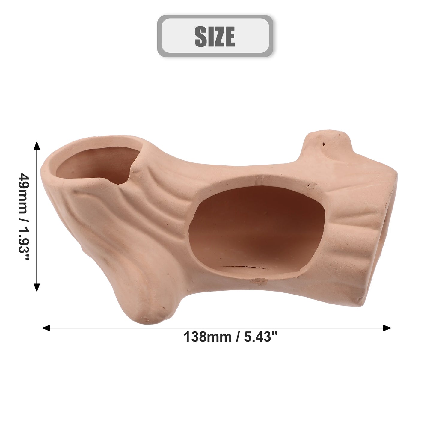 UXCELL Fish Tank Hideaway Rock Cave Ceramic Aquarium Decoration Fish Shrimps Shelter Pet Pottery House Canister Accessories