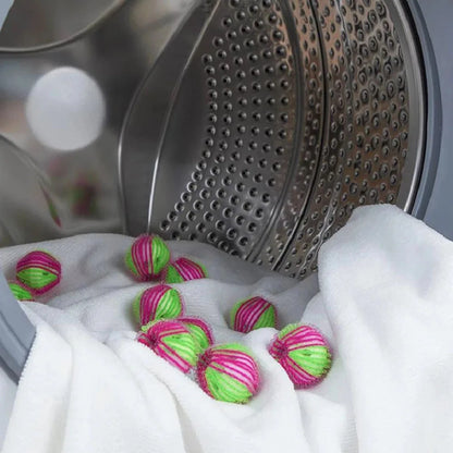 6pcs Nylon Laundry Ball Washing Machine Decontamination Ball Fur Lint Sticking Dedusting Roller Pet Hair Removal Ball in Laundry