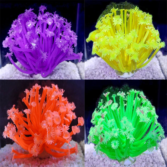 Artificial Coral Aquarium Fish Tank Simulation Soft Coral Decoration Aquarium Landscape Water Grass Ornament Aquarius Plants New