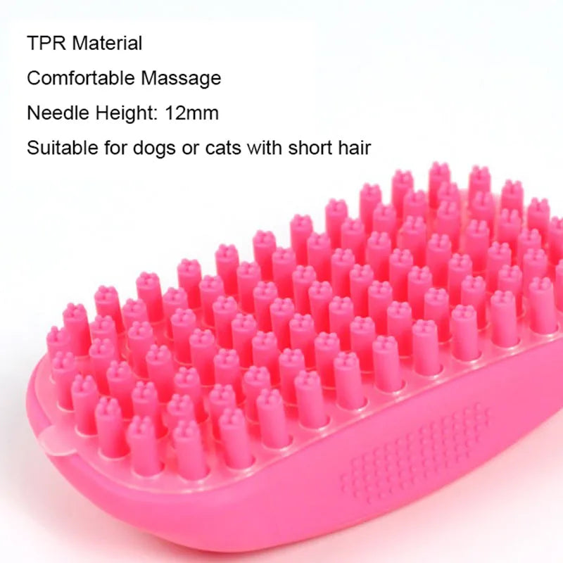 Massage Bathing Soft Needle Comb Pet Dog Cat Brush Grooming Accessories Clean Tools Silicone Brush Dog Cat Combs For Grooming