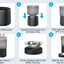 Automatic Pet Feeder 4L Capacity Smart Timer Tuya Control Food Dispenser with Stainless Steel Bowl Dogs Cats Feeding Supplies
