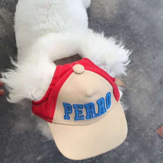 Pet Peaked Cap Dog Cute Alphabet Cap Small Dog Casual Hat Summer Outdoor Canvas Hat Chihuahua Yorkshire Pet Products Gorra Perro