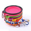 Pet Dog Collapsible Bowl Folding 350ml Silicone Bowl Outdoor Travel Portable Puppy Food Container Feeder Dish Bowl Pet dog bowls