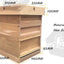 Wholesale 8 10 Frame 3 Layer New Zealand Pine red cedar Fir Wooden UK English British National Beehive Bee Hive with Metal Roof