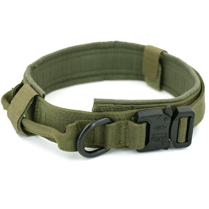 Durable Tactical Dog Collar Military Bungee Leash Set Nylon Walking Training Pet Collar for Medium Large Dogs German Shepard