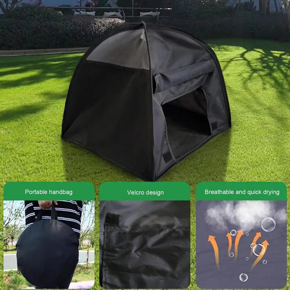 Portable Outdoor Dog Sunshade Breathable Foldable Dog Tent For Beach Anti-UV Small Animal Sun Shelter Puppy Beach Sun Shelter