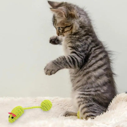 Squeaky Mouse For Cats Interactive Cat Toys For Indoor Cats Funny Teeth Cleaning Chew Toys For Small Dogs Cats Puppies Random