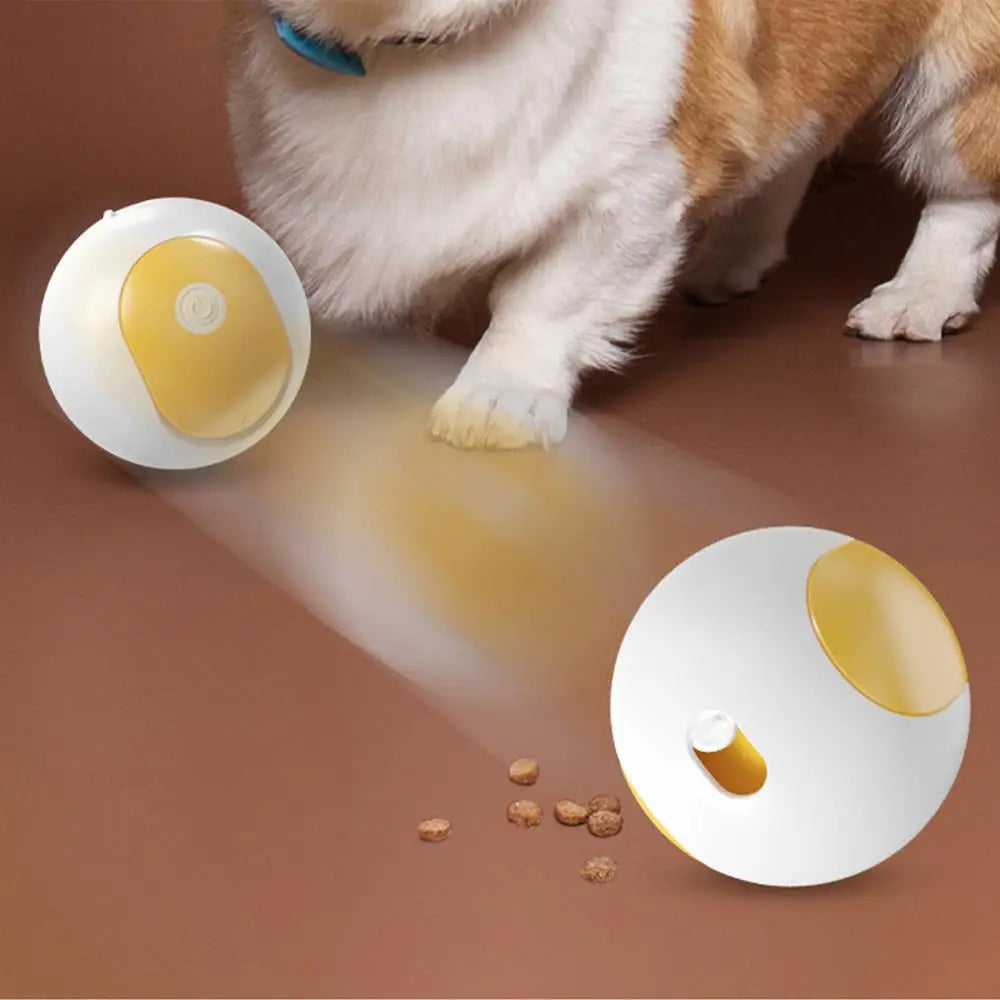 Dog Treat Ball Toy Dog Snack Dispensing Balls Self-entertainment Treat Dispenser Dog Toy Electric For Large Cat Medium Dogs