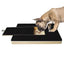 Dog Nail Scratch Board Adjustable Wooden Scratching Board with Built-in Treat Box Dog Nail File Board Self Scratcher Toy