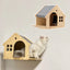 Wall Mounted Cat Climbing Wood Shelves Cat Bridge and Cat Hammock or Platform with Pedals for Kitten Perch and Rest