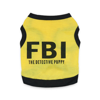 Tshirt For Dogs Cooton Dog Shirt Breathable Pet Summer T-shirt With Letters Male Dog Tshirts Outfits For Small Dogs Puppy Cat