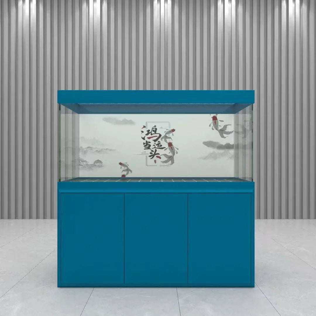 Big Aquarium Decoration Large Glass Fish Tank Transparent Big Fish Tank