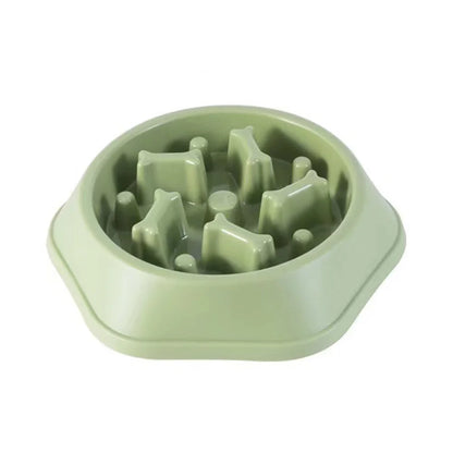 Slow Feeder Dog Bowls Slow Eating Pet Bowls Puzzle Anti-Gulping Interactive Bloat Durable Preventing Choking Healthy Dogs Bowl