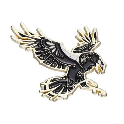 7Pcs Gothic Punk Bird Enamel Pins Custom Animal Cartoon Brooches Jewelry Clothes Accessoris Shirt Collar Lapel Badge Pin for Fri