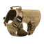 Tactical Dog Harness Leash Collar Military No-Pull Service Dog Vest Heavy Duty Dog Harness for Medium Large Dogs German Shepherd