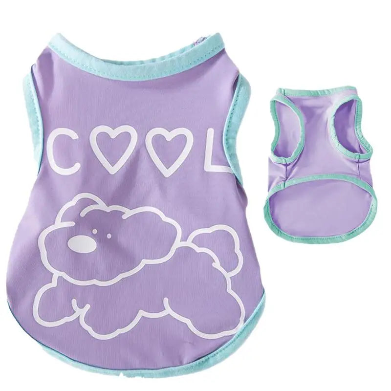 Female Dog Clothes Breathable Soft Dog Shirt Comfort Cooling Vest For Dog Small Dog Shirt Chihuahua Clothes For Daily Wear