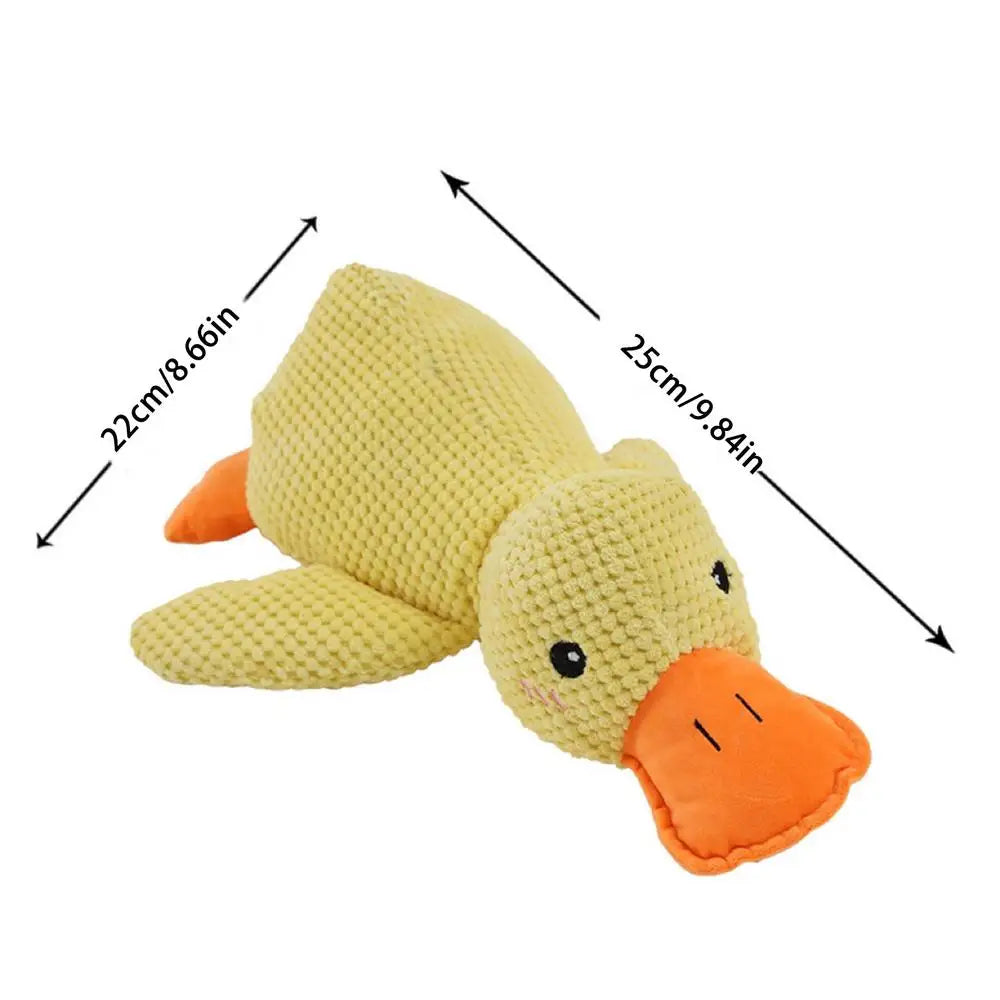 Pet Plush Toy Calming Duck Plush Toy Calming Duck Dog Toy Pet Teeth Cleaning Chew Pillow Toy Puppy Plush Pillow Toy Pet Supplies