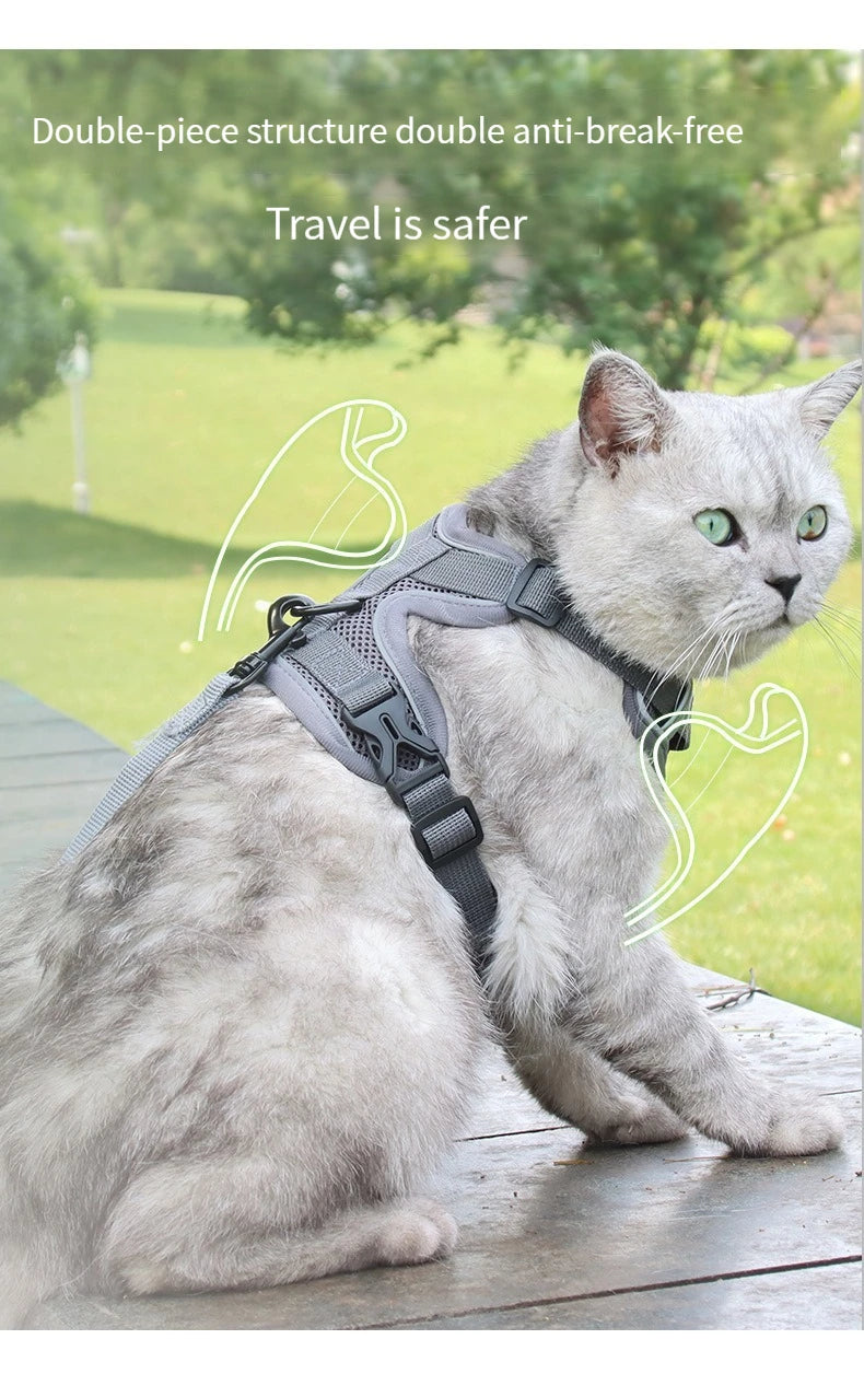 Dog Harness for Big Dog Vest Fashion Chest Strap Reflective and Breathable Cat Walking Rope Dog Rope Cat Harness
