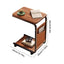 End Table C Shape Small Side Table For Living Room Double Layer Movable Side Table For Sofas Living Rooms Bedside Areas Small