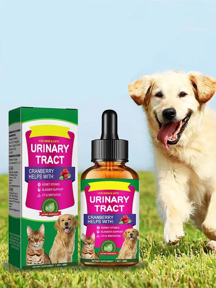 Powerful Cat Bladder Drops 60ml For Urinary Tract Care Powerful Bladder Stone Remover Promote Kidney Health Pet Health Care