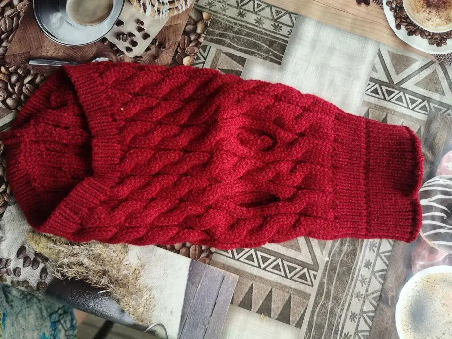 Warm Dog Clothes Knitted Clothes for Dogs Chihuahua Sweater for Small Dogs Winter Clothes for Sphinx Cat Dog Sweater for York